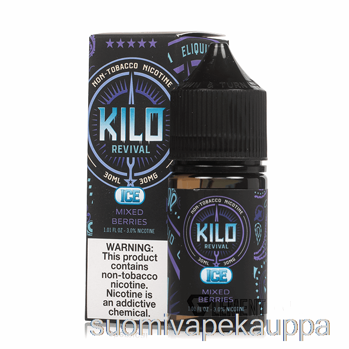 Vape Netistä Jääsekoitetut Marjat - Kilo Elvytyssuoloja - 30ml 50mg